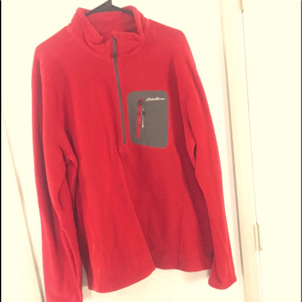 Eddie Bauer Fleece NWOT 1/4 Zip Pullover Size XL